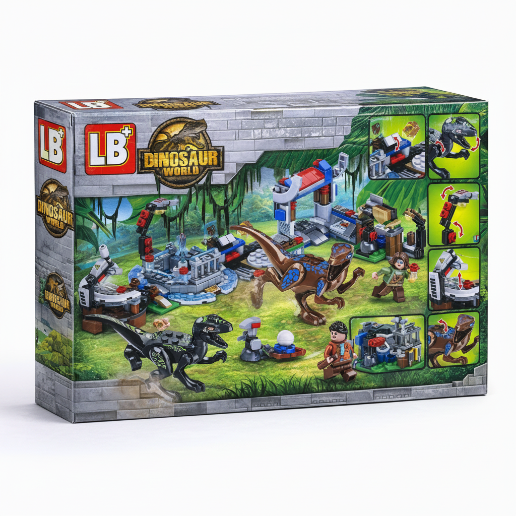 Dinosaur World Capture Mission Building Block Set