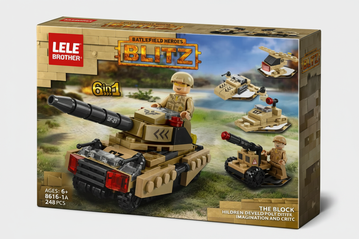 Battlefield Heroes Army 6-in-1 Building Set