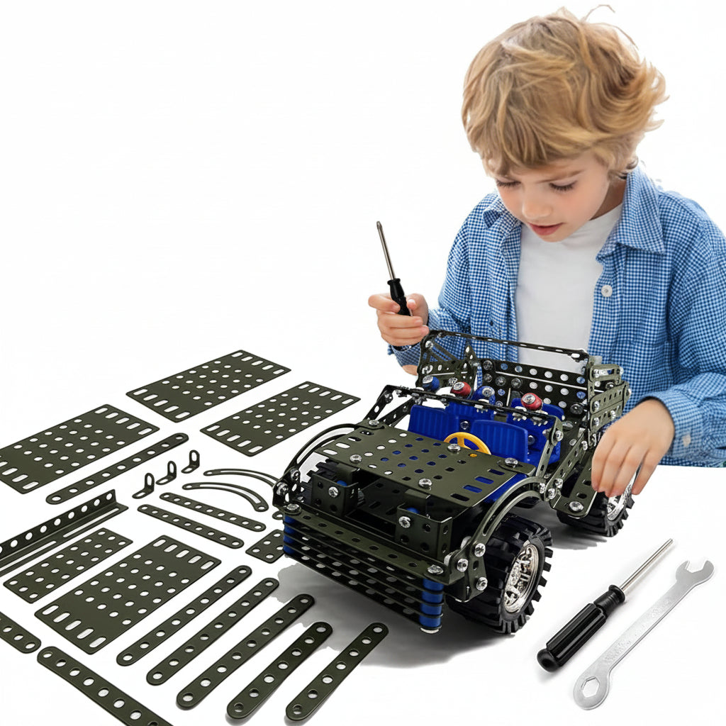 Metal Jeep Inspired Construction Set