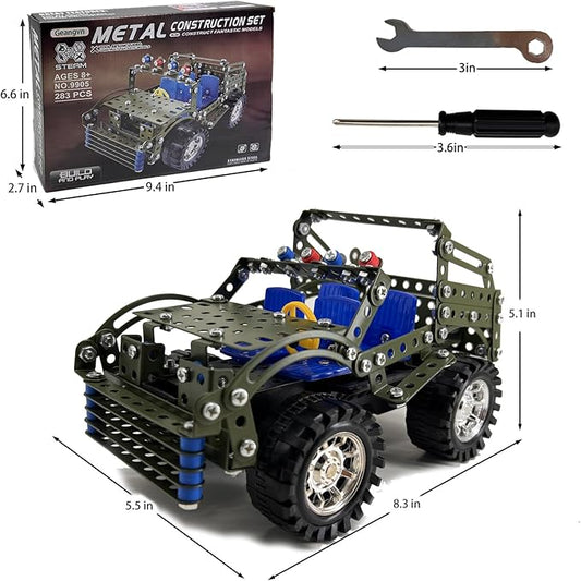 Metal Jeep Construction Set