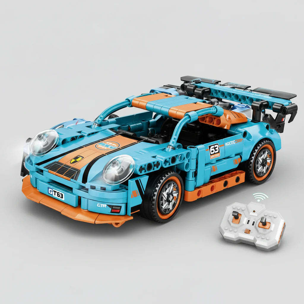 RC car building sets with remote control