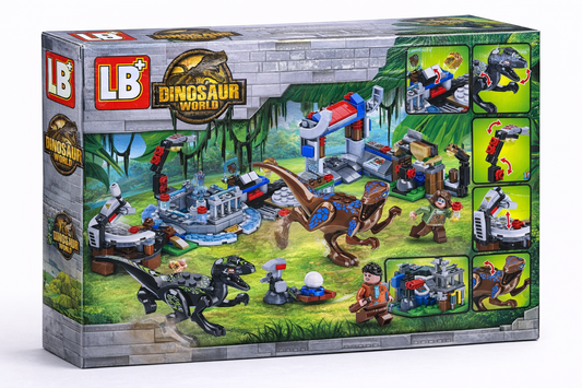 Dinosaur World Capture Mission Building Block Set