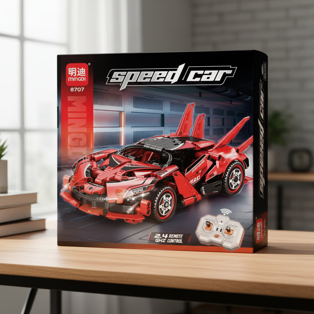 Speed Car-RC Racing Hypercar Building Set