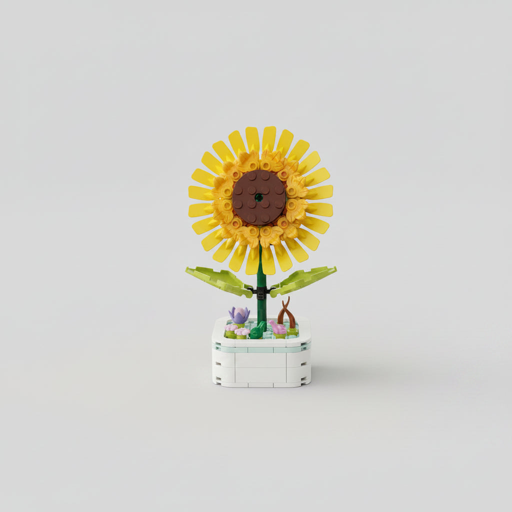 Sunflower Bloom Building Block Set