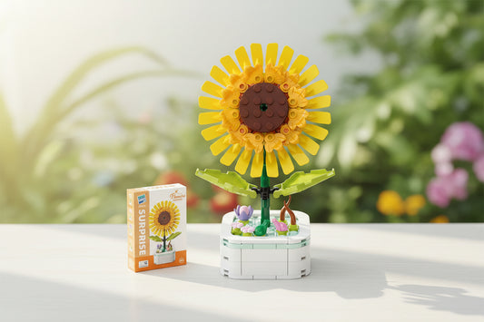 Sunflower Bloom Building Block Set