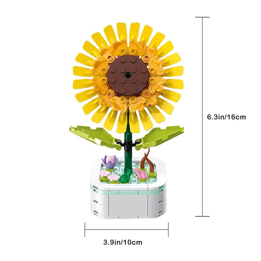 Sunflower Bloom Building Block Set